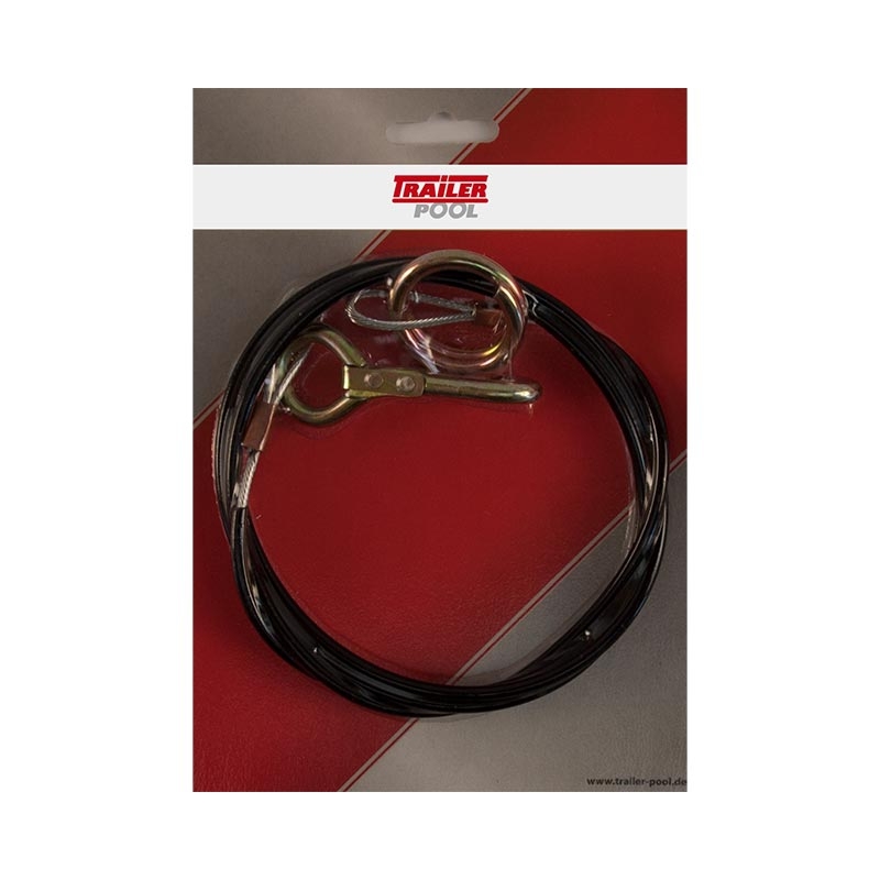 Abreißseil mit Ring, Länge 1500 mm, schwarz