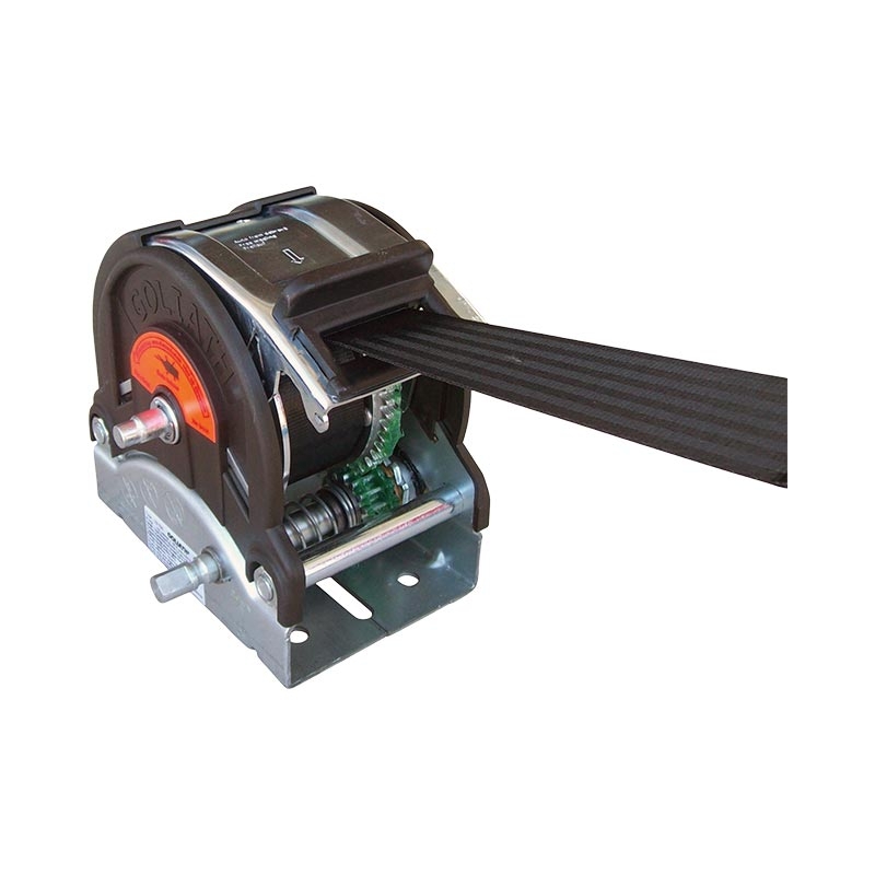 Handseilwinde, TS800, 800 kg, Band 8 m, schwarz