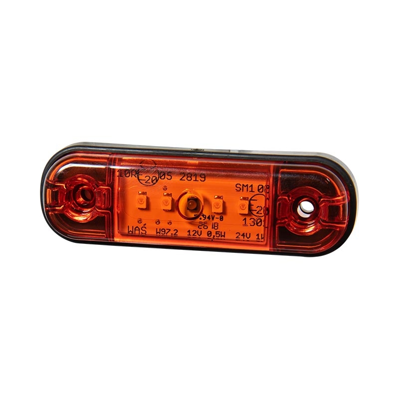 Seitenmarkierungsleuchte LED, gelb, 12-24 Volt